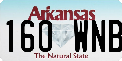 AR license plate 160WNB