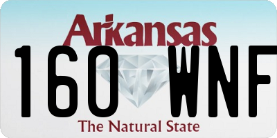 AR license plate 160WNF