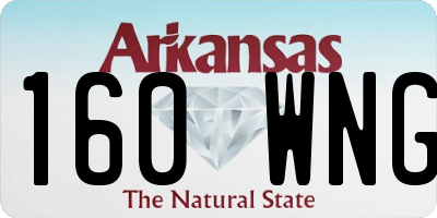 AR license plate 160WNG