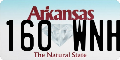 AR license plate 160WNH