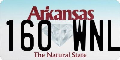 AR license plate 160WNL