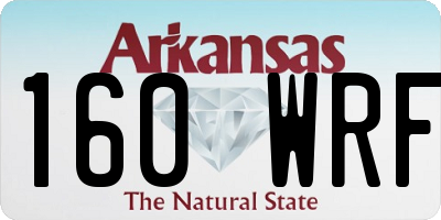AR license plate 160WRF