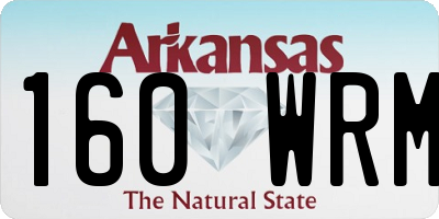 AR license plate 160WRM
