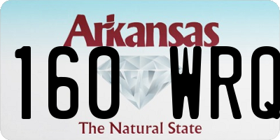 AR license plate 160WRQ