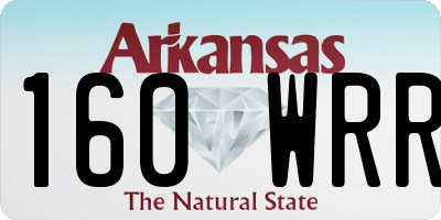 AR license plate 160WRR