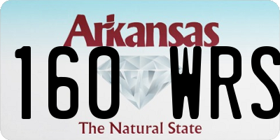 AR license plate 160WRS