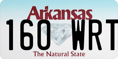 AR license plate 160WRT