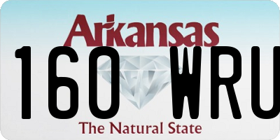 AR license plate 160WRU