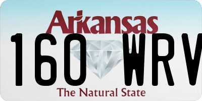 AR license plate 160WRV