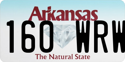 AR license plate 160WRW