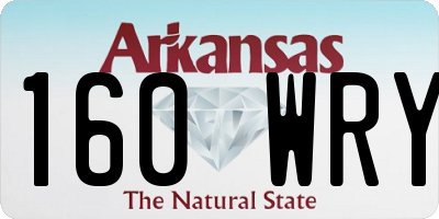AR license plate 160WRY