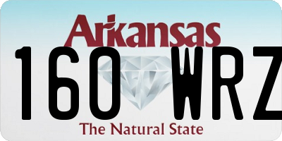 AR license plate 160WRZ