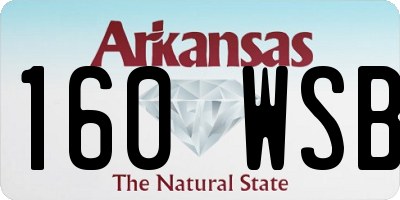 AR license plate 160WSB