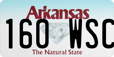 AR license plate 160WSC