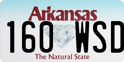 AR license plate 160WSD