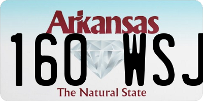 AR license plate 160WSJ