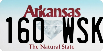 AR license plate 160WSK