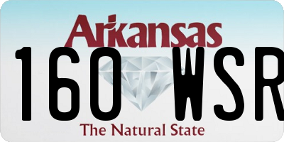 AR license plate 160WSR