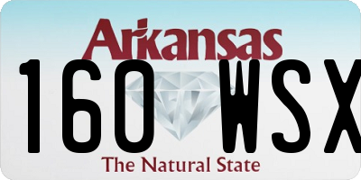 AR license plate 160WSX