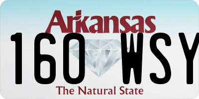 AR license plate 160WSY