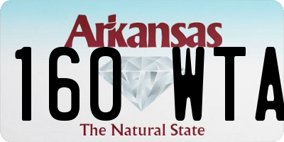 AR license plate 160WTA