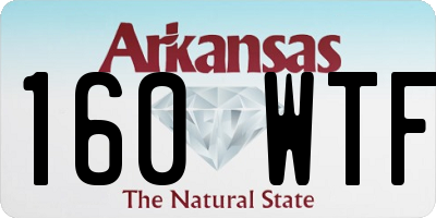 AR license plate 160WTF