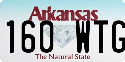 AR license plate 160WTG