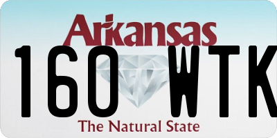 AR license plate 160WTK