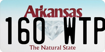 AR license plate 160WTP