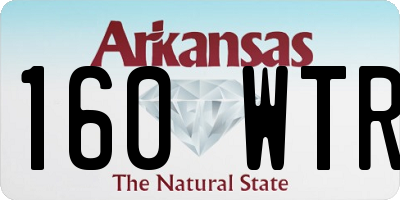 AR license plate 160WTR