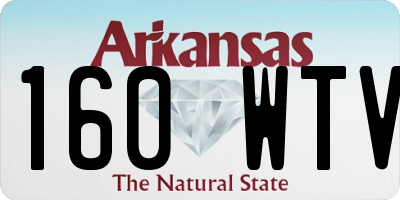 AR license plate 160WTV