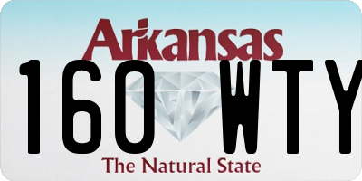 AR license plate 160WTY