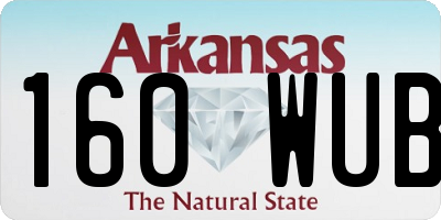 AR license plate 160WUB