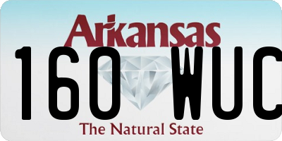 AR license plate 160WUC