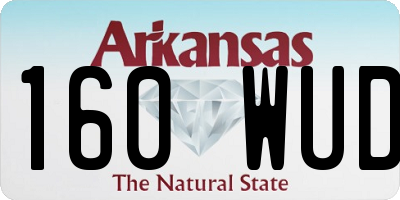 AR license plate 160WUD