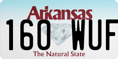 AR license plate 160WUF