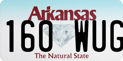 AR license plate 160WUG