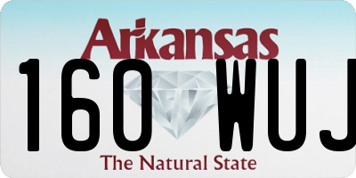 AR license plate 160WUJ