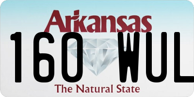 AR license plate 160WUL