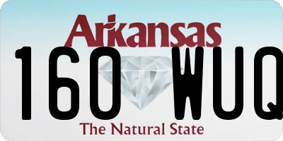AR license plate 160WUQ