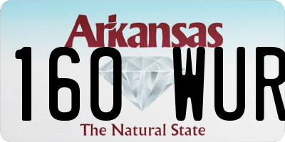 AR license plate 160WUR