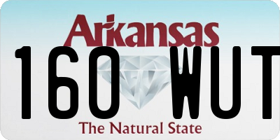 AR license plate 160WUT