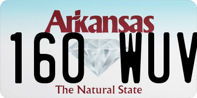 AR license plate 160WUV