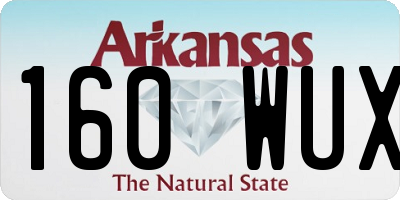 AR license plate 160WUX