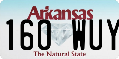 AR license plate 160WUY