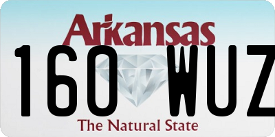 AR license plate 160WUZ