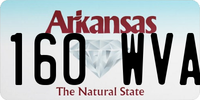 AR license plate 160WVA