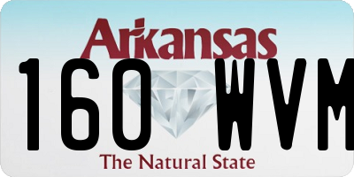 AR license plate 160WVM