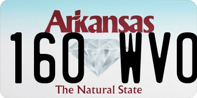 AR license plate 160WVO