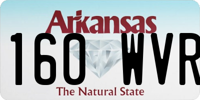 AR license plate 160WVR